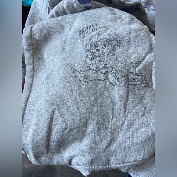 Polo Ralph Lauren 1967 XXL Grey Graffiti Scribble Uni Crewneck Pullover Hoodie - Picture 12 of 16